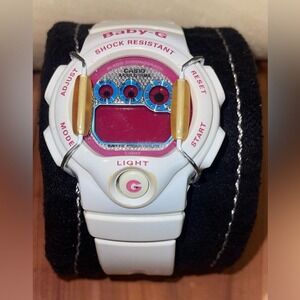Casio BABY-G BG-1005M QUARTZ DIGITAL WATCH WORLD TIME PINK FACE